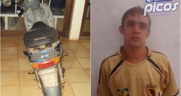 Polícia Militar prende ladrão e recupera moto no interior de Geminiano