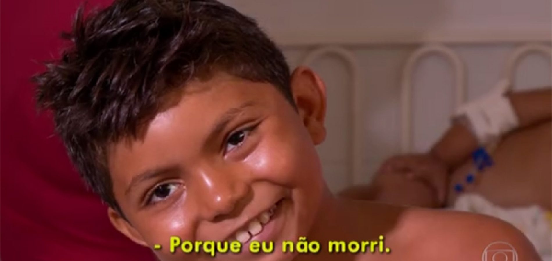 Criança sobrevivente no Piauí é destaque na TV Globo