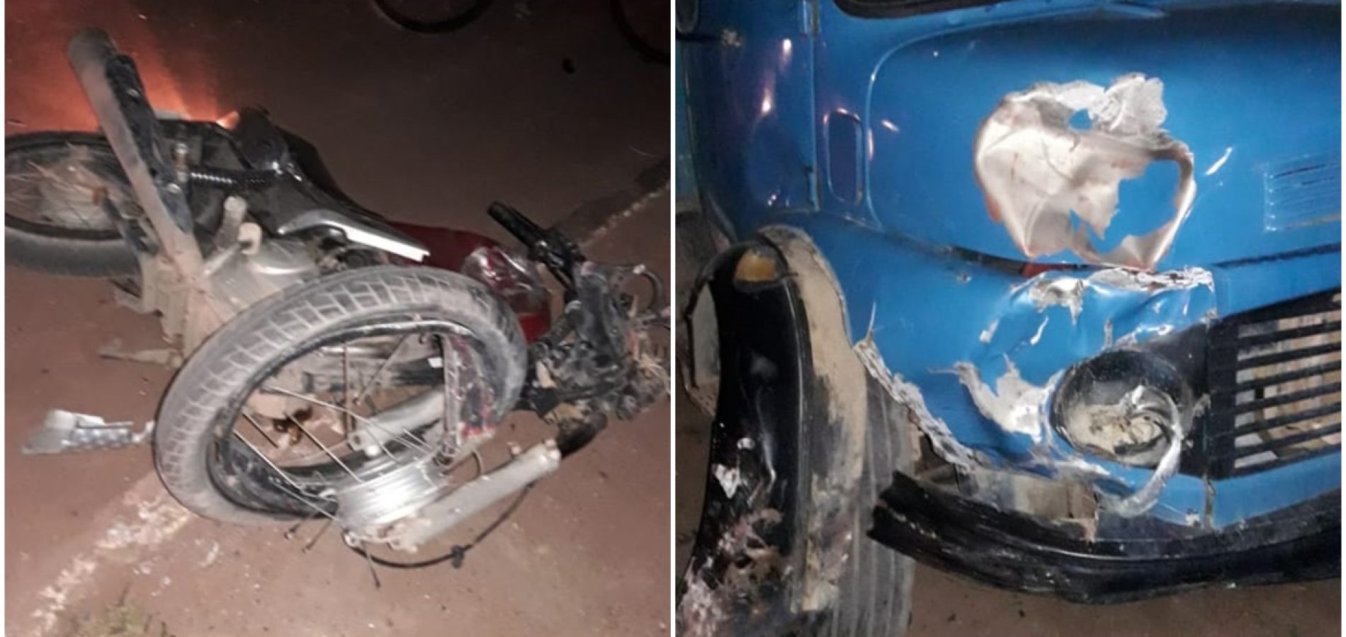 Em Marcolândia, motociclista morre após bater de frente com caminhão