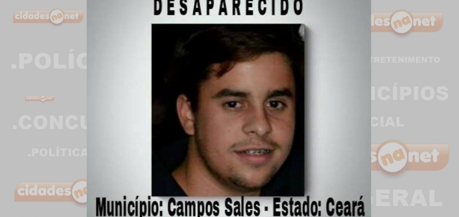 Desaparecimento de jovem em Campos Sales comove toda a região