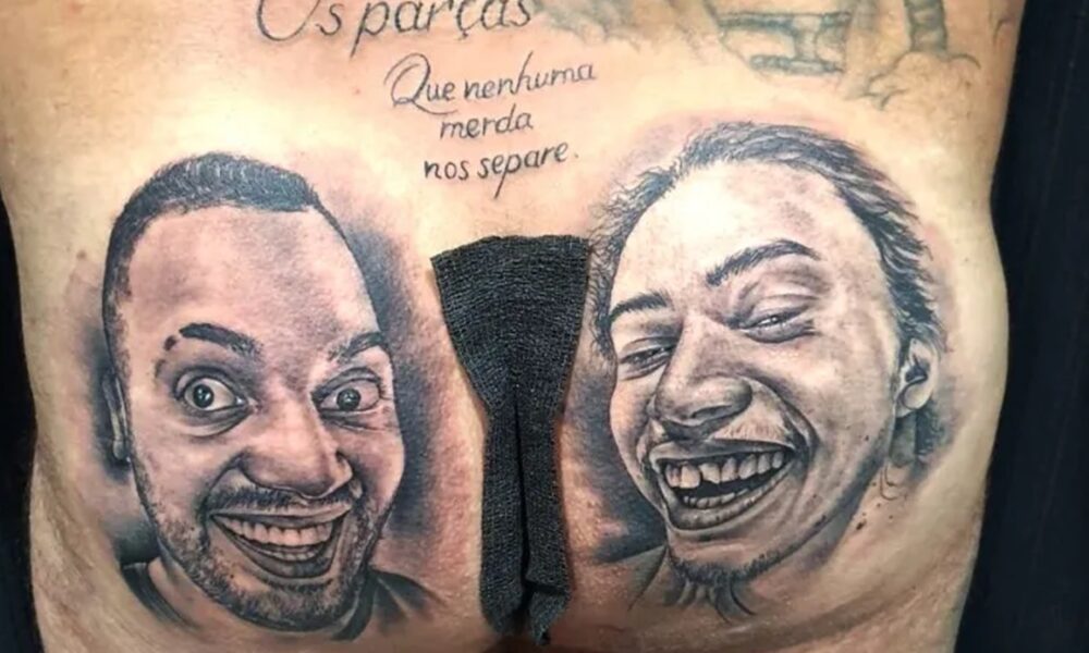 Dentista tatua rostos de seus ídolos Whindersson Nunes e Tirullipa nas  nádegas – Cidades na Net